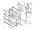 Kenmore 1068378741 refrigerator door parts diagram