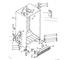 Kenmore 1068566881 cabinet parts diagram