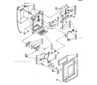 Kenmore 1068566831 dispenser front parts diagram