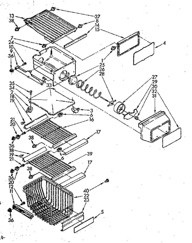 Freezer interior parts