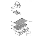 Kenmore 1068374780 shelf parts diagram