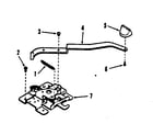 Kenmore 2784418790 oven door lock section diagram