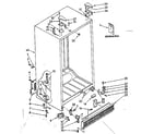 Kenmore 1068566712 cabinet parts diagram