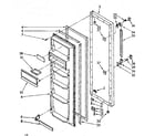 Kenmore 1068566712 refrigerator door parts diagram