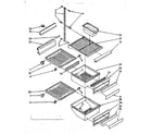 Kenmore 1068566712 refrigerator interior parts diagram