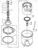 Agitator, basket and tub parts