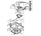 Kenmore 11082791700 machine base parts diagram