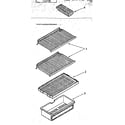Kenmore 1068373010 shelf parts diagram