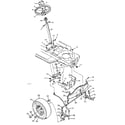 Craftsman 502254280 steering and front axle diagram