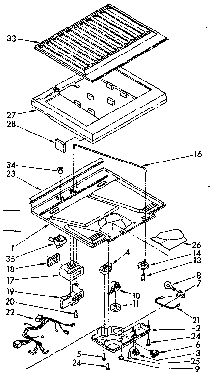 Compartment separator parts