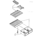 Kenmore 1068374480 shelf parts diagram