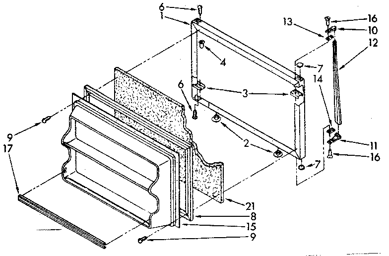Freezer door parts