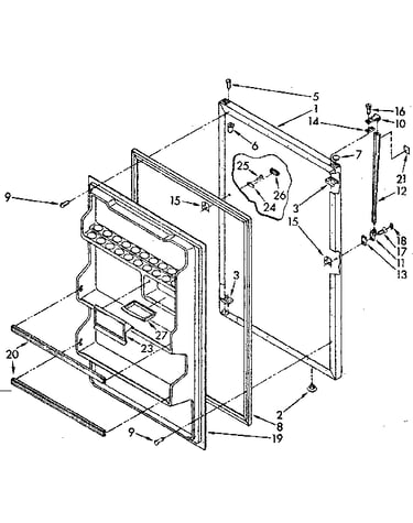 Refrigerator door parts
