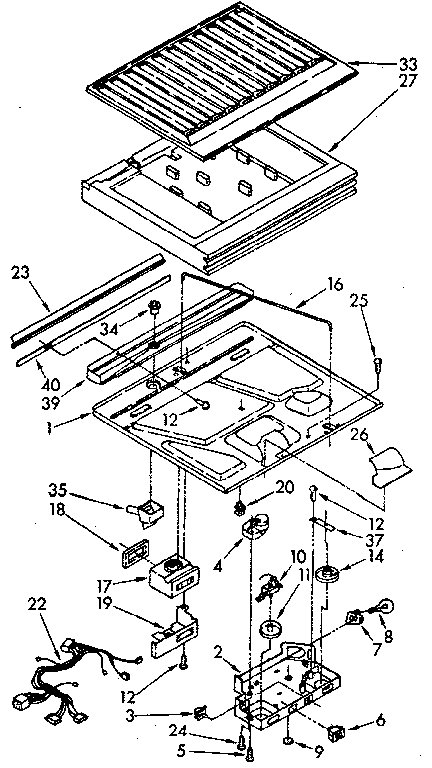 Compartment separator parts