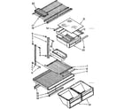 Kenmore 1068670361 shelf parts diagram