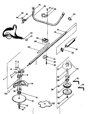 Drive shaft and blade