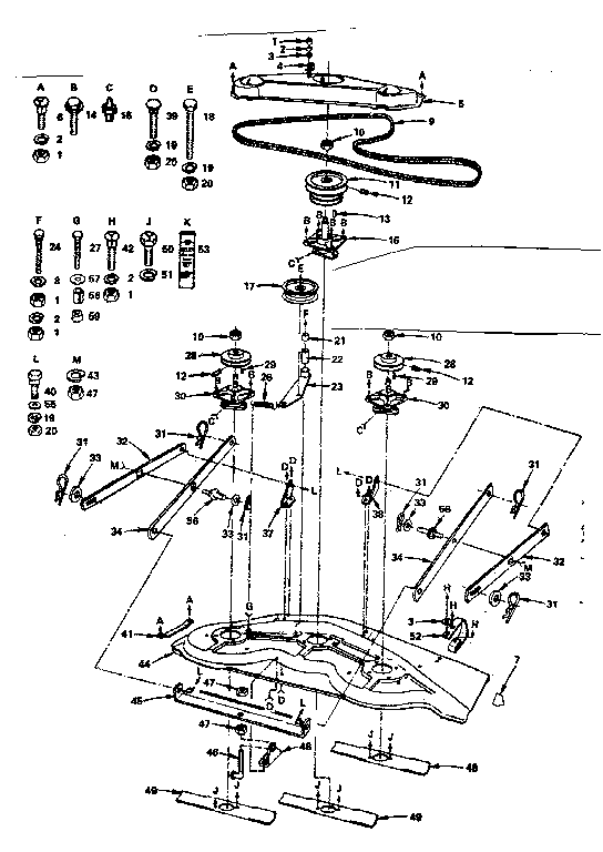 Suspension, deck & cover