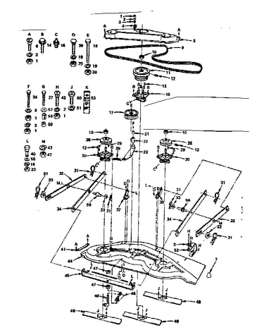 Suspension, deck & cover
