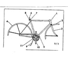 Sears 502473941 frame assembly diagram