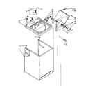 Kenmore 11082672610 top and cabinet parts diagram