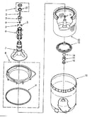Agitator, basket and tub parts