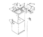 Kenmore 11082673700 top and cabinet parts diagram