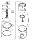 Agitator, basket and tub parts