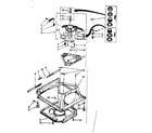 Kenmore 11082673300 machine base parts diagram