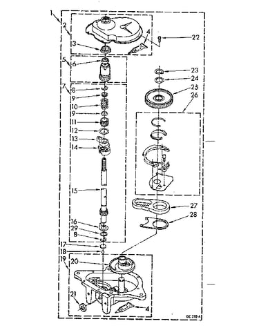Gearcase parts