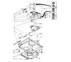 Kenmore 11082681110 machine base parts diagram
