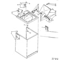 Kenmore 11082682110 top and cabinet parts diagram