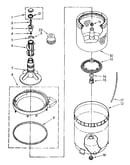 Agitator, basket and tub parts