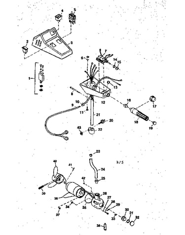 Electrical fishing motor assembly