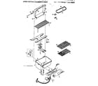 Kenmore 920106620 grill and burner section diagram