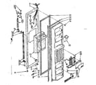 Kenmore 1068566872 freezer door parts diagram