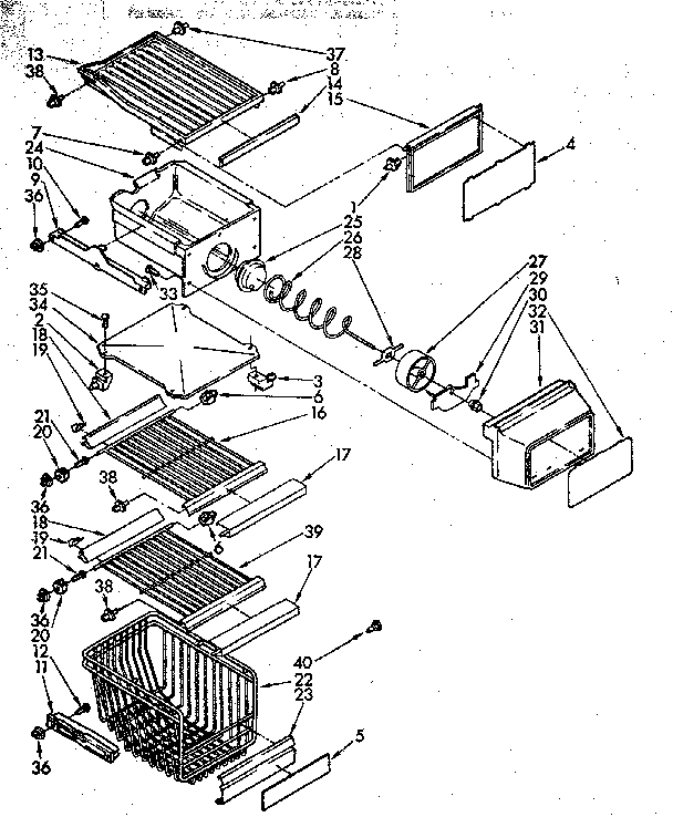 FREEZER INTERIOR PARTS