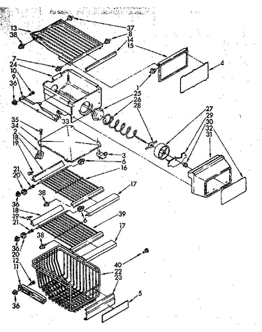 Freezer interior parts