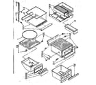 Kenmore 1068566832 refrigerator interior parts diagram