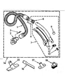 Hose and attachment parts