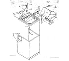 Kenmore 11082692810 top and cabinet parts diagram