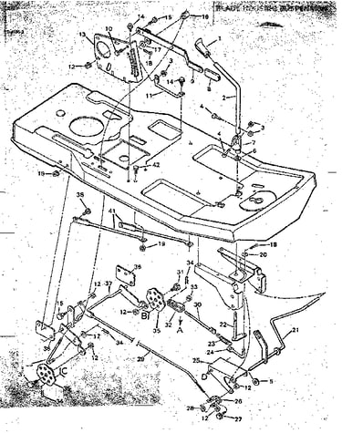 Blade housing suspension
