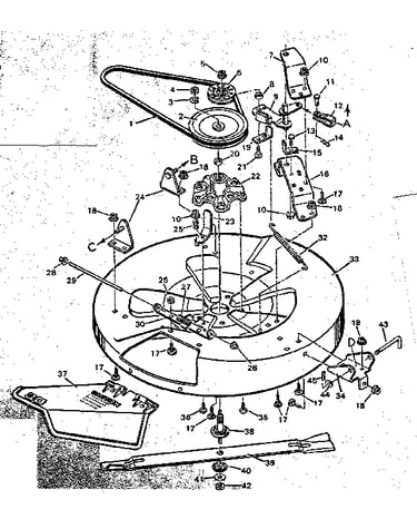 Blade housing bottom half