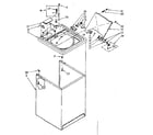 Kenmore 11082694310 top and cabinet parts diagram