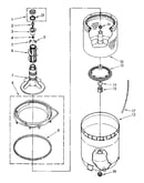 Agitator, basket and tub parts