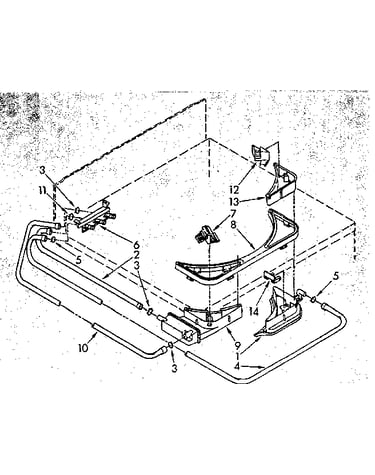 Bleach, detergent and rinse dispenser parts