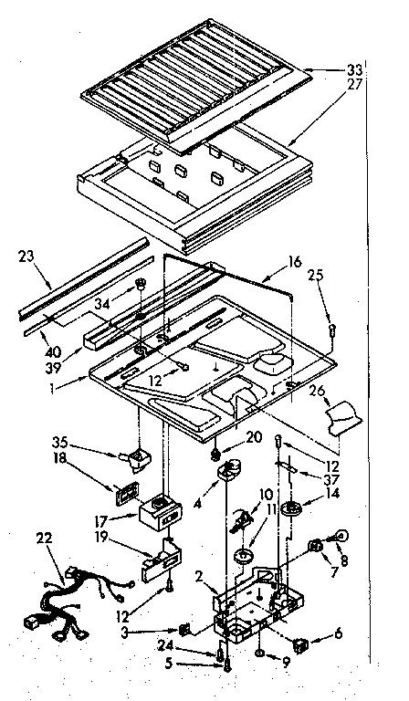 Compartment separator parts
