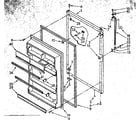 Kenmore 1068370540 refrigerator door parts diagram