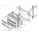 Kenmore 1068370540 freezer door parts diagram