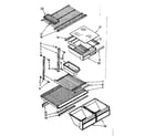 Kenmore 1068370500 shelf parts diagram