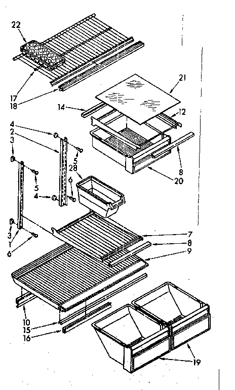Shelf parts